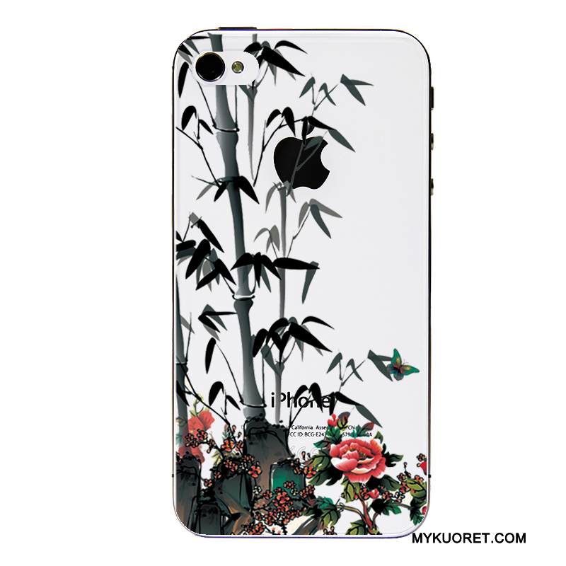 Kuori iPhone 4/4s Laukut Puhelimen Kuoret Läpinäkyvä, Kotelo iPhone 4/4s Sarjakuva Vihreä