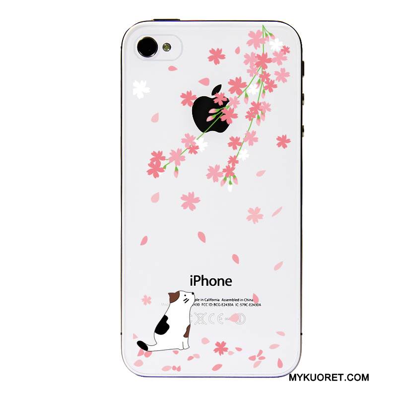 Kuori iPhone 4/4s Laukut Puhelimen Kuoret Läpinäkyvä, Kotelo iPhone 4/4s Sarjakuva Vihreä