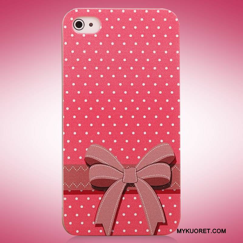 Kuori iPhone 4/4s Maalaus Aaltopiste Puhelimen Kuoret, Kotelo iPhone 4/4s Suojaus Vaalean Pitsi