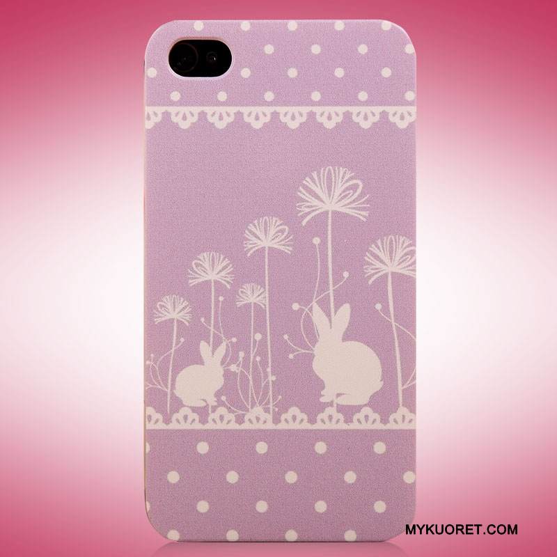 Kuori iPhone 4/4s Maalaus Aaltopiste Puhelimen Kuoret, Kotelo iPhone 4/4s Suojaus Vaalean Pitsi