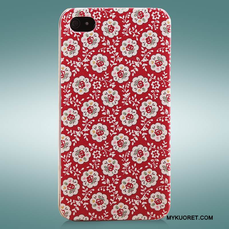 Kuori iPhone 4/4s Maalaus Pesty Suede Kova, Kotelo iPhone 4/4s Suojaus Puhelimen Kuoret Violetti