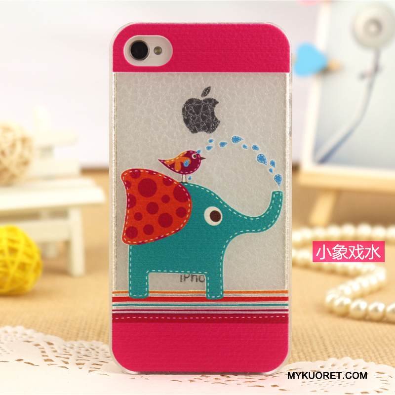 Kuori iPhone 4/4s Maalaus Puhelimen Kuoret Kevyt, Kotelo iPhone 4/4s Monivärinen Kukkakuvio