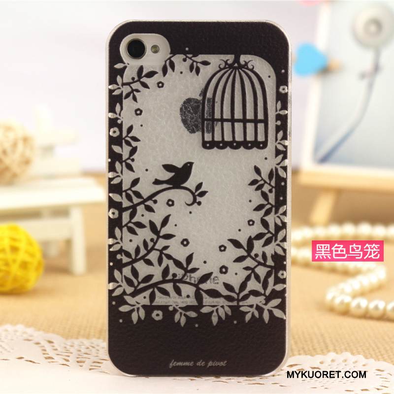 Kuori iPhone 4/4s Maalaus Puhelimen Kuoret Kevyt, Kotelo iPhone 4/4s Monivärinen Kukkakuvio