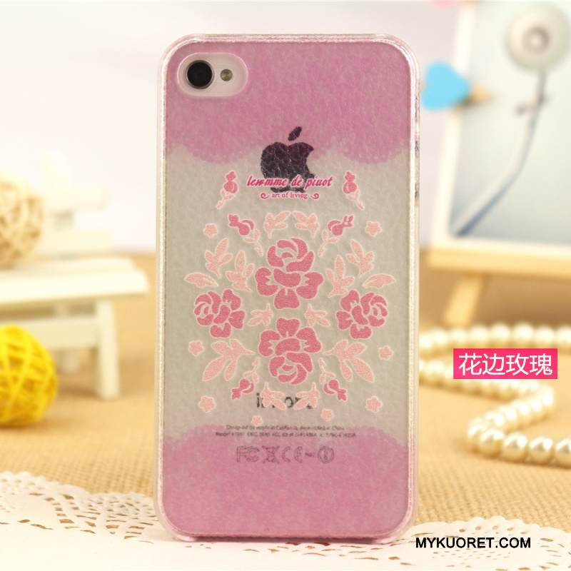 Kuori iPhone 4/4s Maalaus Puhelimen Kuoret Kevyt, Kotelo iPhone 4/4s Monivärinen Kukkakuvio