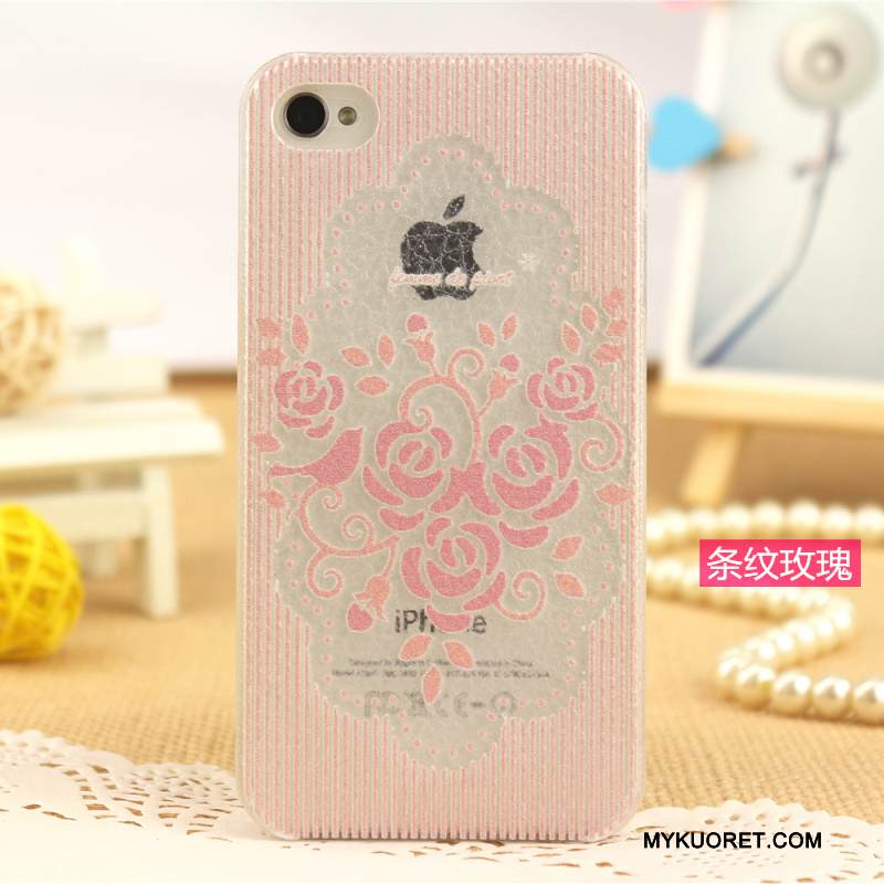 Kuori iPhone 4/4s Maalaus Puhelimen Kuoret Kevyt, Kotelo iPhone 4/4s Monivärinen Kukkakuvio