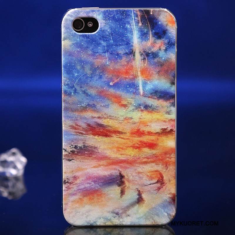 Kuori iPhone 4/4s Monivärinen Puhelimen Kuoret Lisävarusteet, Kotelo iPhone 4/4s Maalaus Tähtitaivas
