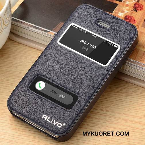 Kuori iPhone 4/4s Nahka Murtumaton Trendi, Kotelo iPhone 4/4s Kuoret Punainen Puhelimen Kuoret