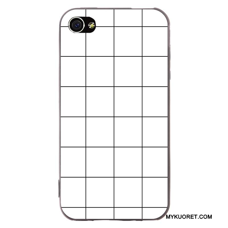 Kuori iPhone 4/4s Pehmeä Neste Murtumaton Syvä Väri, Kotelo iPhone 4/4s Sarjakuva Trendi Pesty Suede