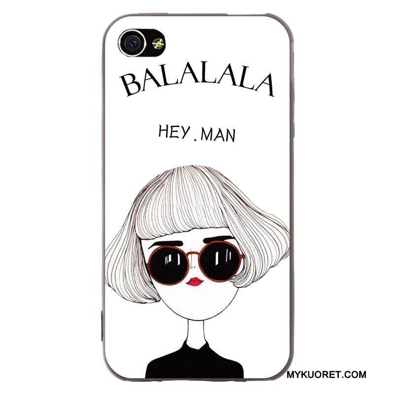 Kuori iPhone 4/4s Pehmeä Neste Murtumaton Syvä Väri, Kotelo iPhone 4/4s Sarjakuva Trendi Pesty Suede