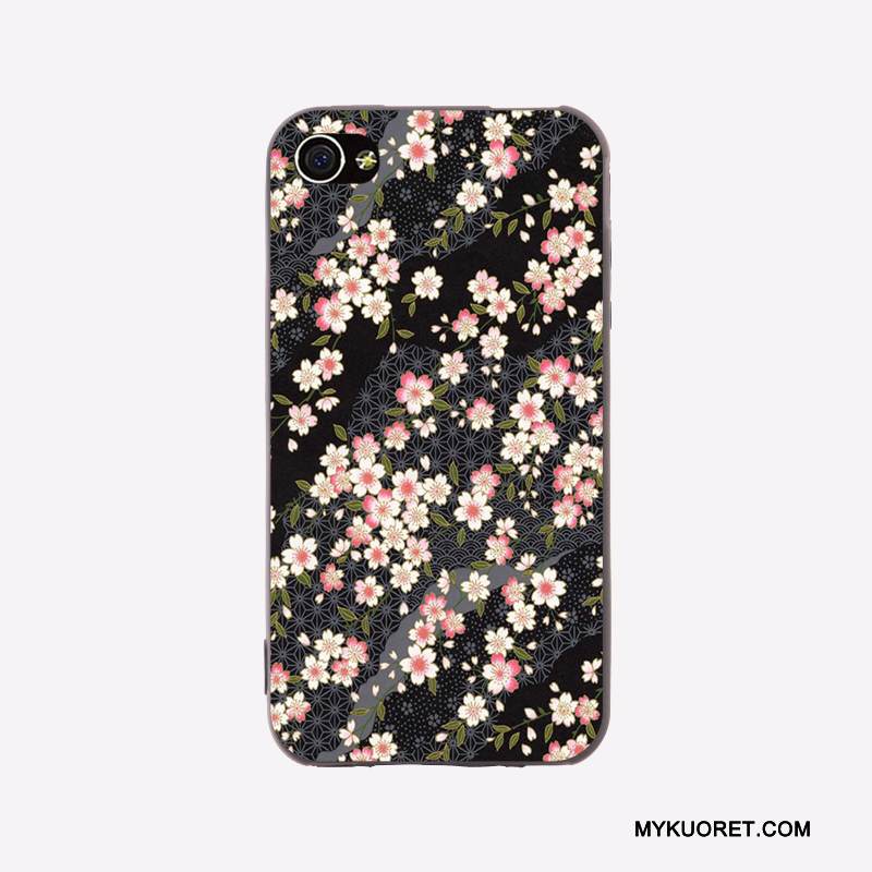 Kuori iPhone 4/4s Pehmeä Neste Murtumaton Syvä Väri, Kotelo iPhone 4/4s Sarjakuva Trendi Pesty Suede