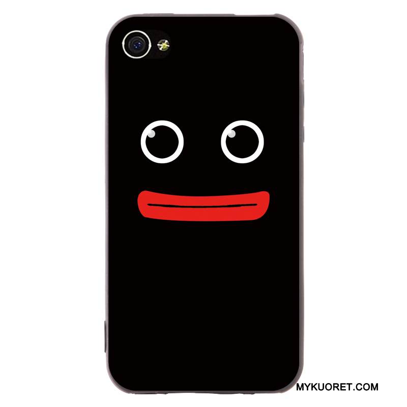 Kuori iPhone 4/4s Pehmeä Neste Murtumaton Syvä Väri, Kotelo iPhone 4/4s Sarjakuva Trendi Pesty Suede