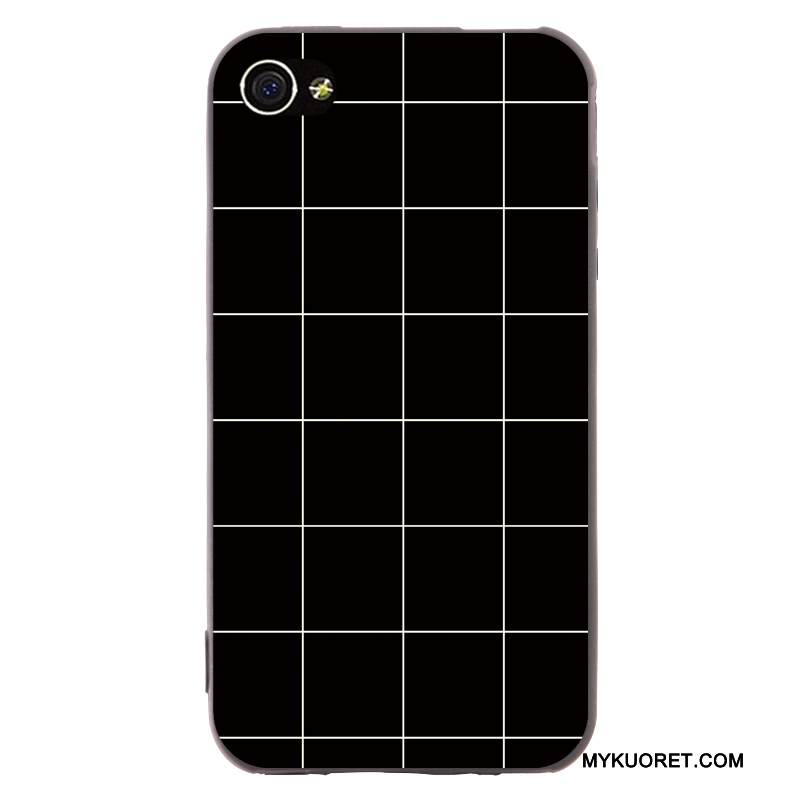 Kuori iPhone 4/4s Pehmeä Neste Murtumaton Syvä Väri, Kotelo iPhone 4/4s Sarjakuva Trendi Pesty Suede