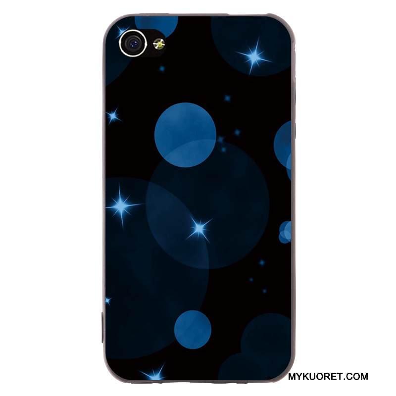 Kuori iPhone 4/4s Pehmeä Neste Murtumaton Syvä Väri, Kotelo iPhone 4/4s Sarjakuva Trendi Pesty Suede