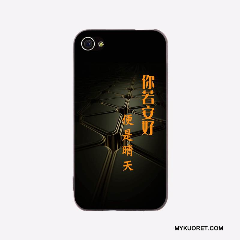 Kuori iPhone 4/4s Pehmeä Neste Murtumaton Syvä Väri, Kotelo iPhone 4/4s Sarjakuva Trendi Pesty Suede