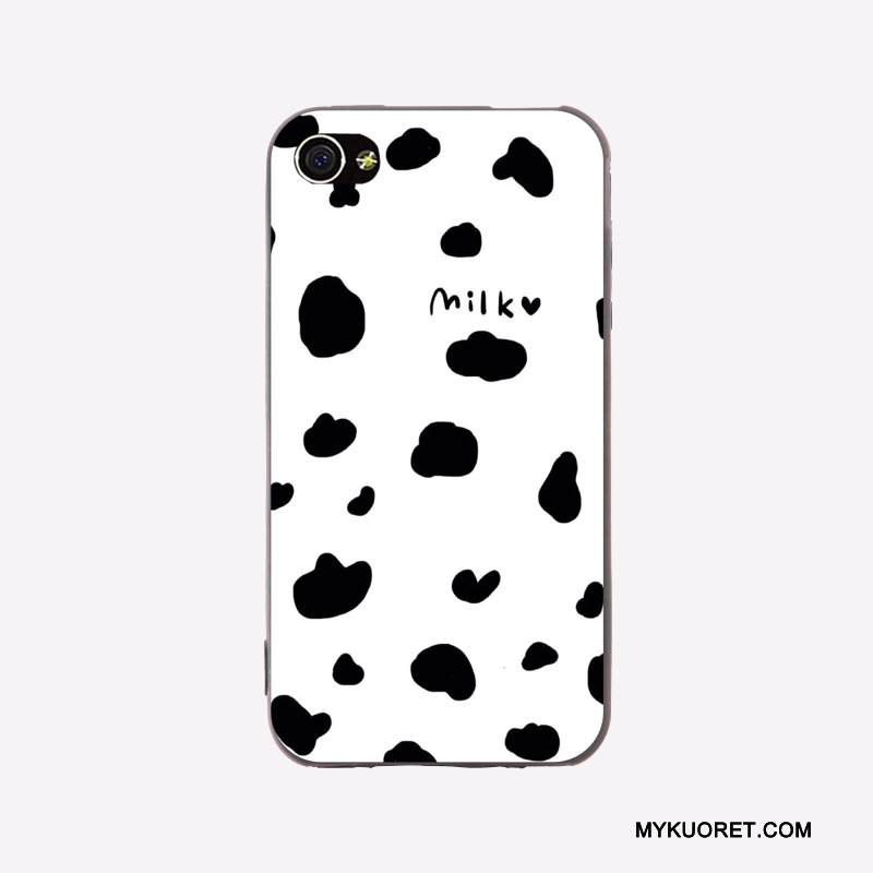 Kuori iPhone 4/4s Pehmeä Neste Murtumaton Syvä Väri, Kotelo iPhone 4/4s Sarjakuva Trendi Pesty Suede