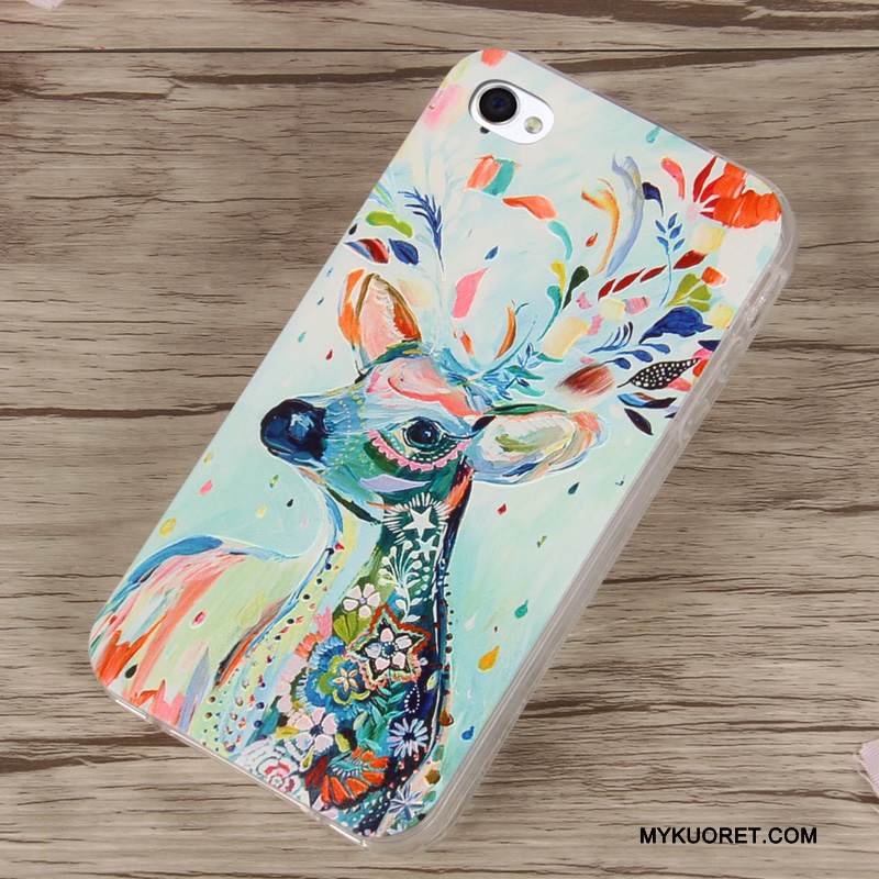 Kuori iPhone 4/4s Pehmeä Neste Puhelimen Kuoret, Kotelo iPhone 4/4s Monivärinen