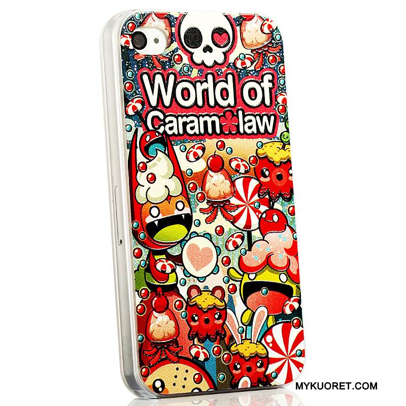 Kuori iPhone 4/4s Sarjakuva Ihana Takakansi, Kotelo iPhone 4/4s Monivärinen Murtumaton Persoonallisuus