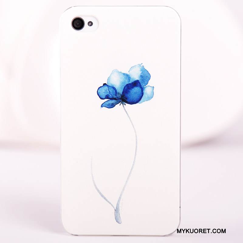 Kuori iPhone 4/4s Sarjakuva Sininen Kova, Kotelo iPhone 4/4s Maalaus