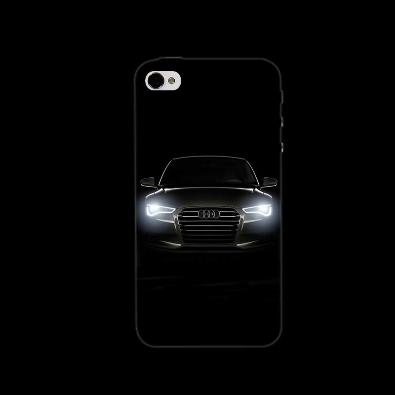 Kuori iPhone 4/4s Suojaus Kova Puhelimen Kuoret, Kotelo iPhone 4/4s Valkoinen Pesty Suede