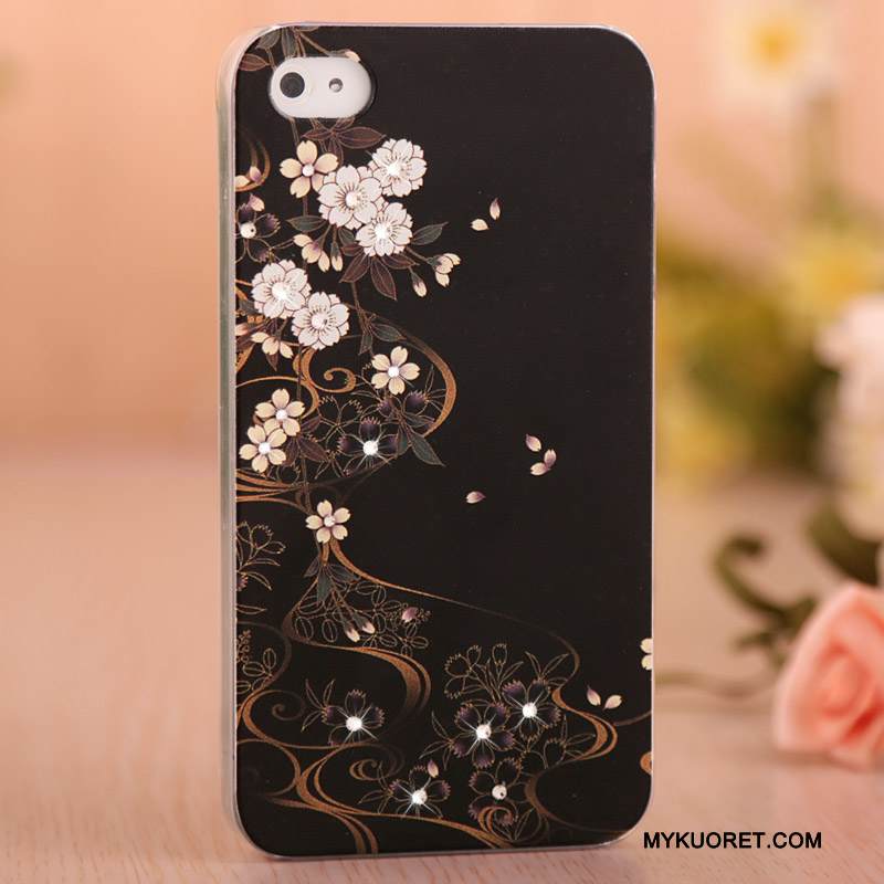 Kuori iPhone 4/4s Suojaus Puhelimen Kuoret Vaalean, Kotelo iPhone 4/4s Maalaus Ohut Violetti