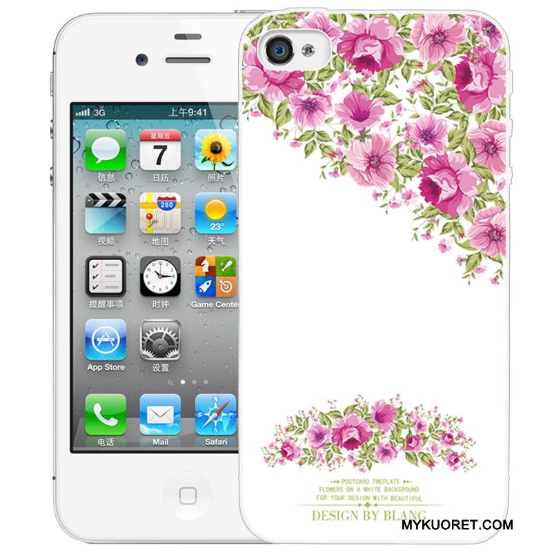 Kuori iPhone 4/4s Suojaus Puhelimen Kuoret Vihreä, Kotelo iPhone 4/4s Kohokuviointi