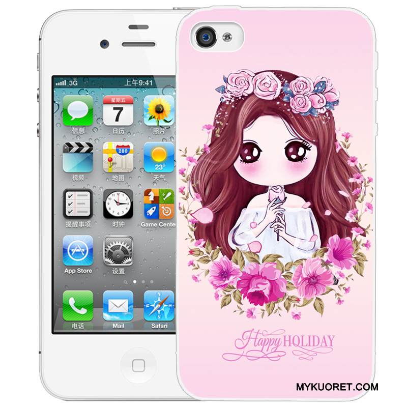 Kuori iPhone 4/4s Suojaus Puhelimen Kuoret Vihreä, Kotelo iPhone 4/4s Kohokuviointi