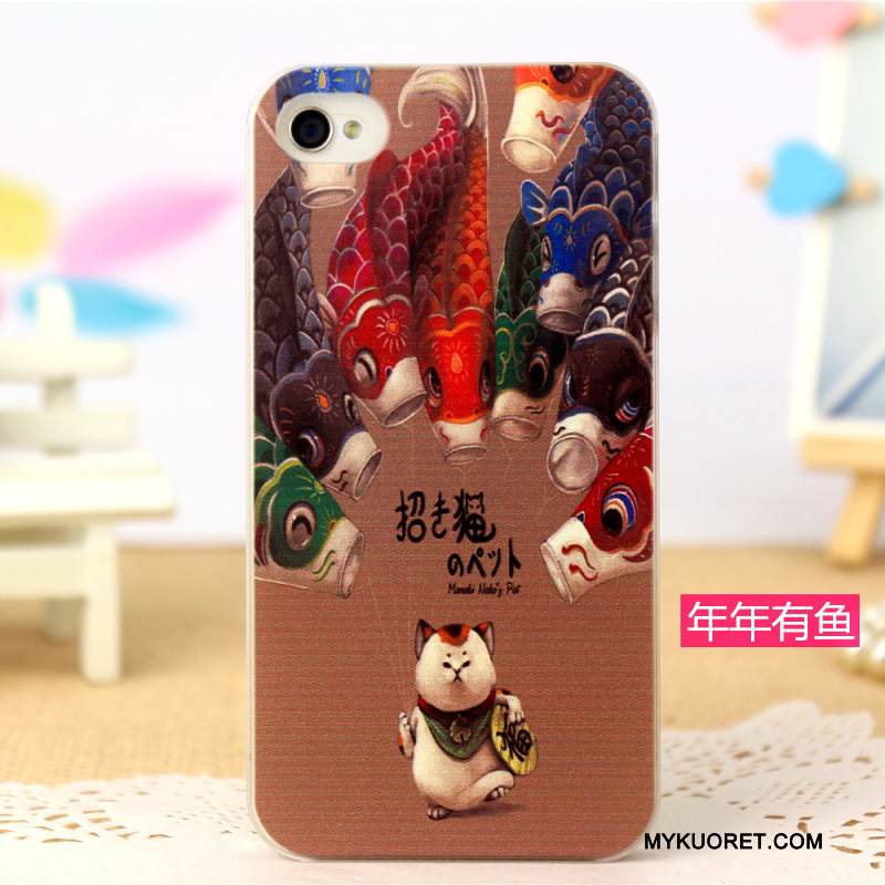 Kuori iPhone 4/4s Suojaus Sininen Persoonallisuus, Kotelo iPhone 4/4s Maalaus Puhelimen Kuoret