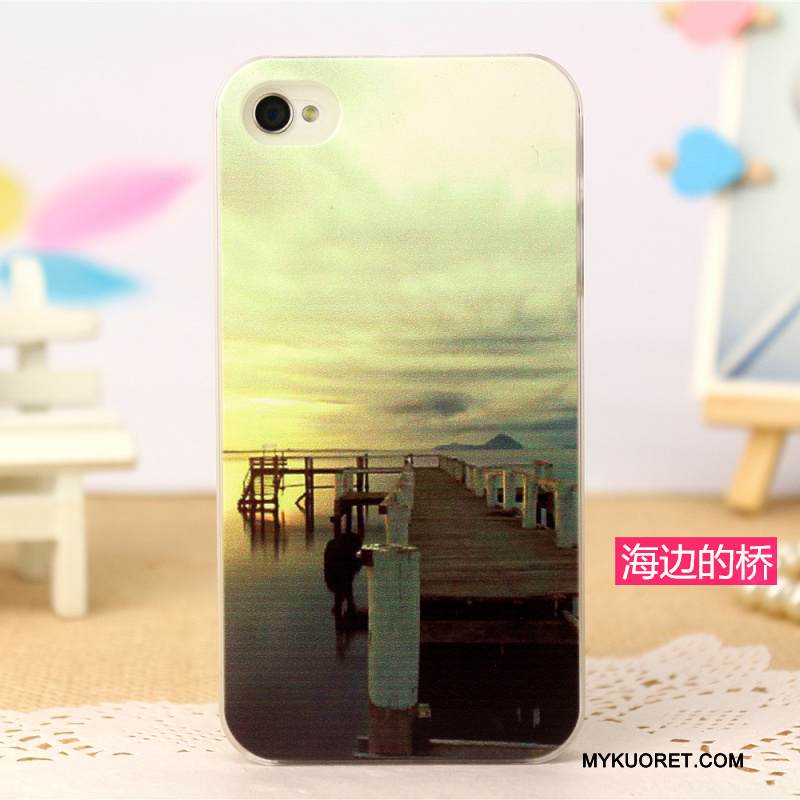 Kuori iPhone 4/4s Suojaus Sininen Persoonallisuus, Kotelo iPhone 4/4s Maalaus Puhelimen Kuoret