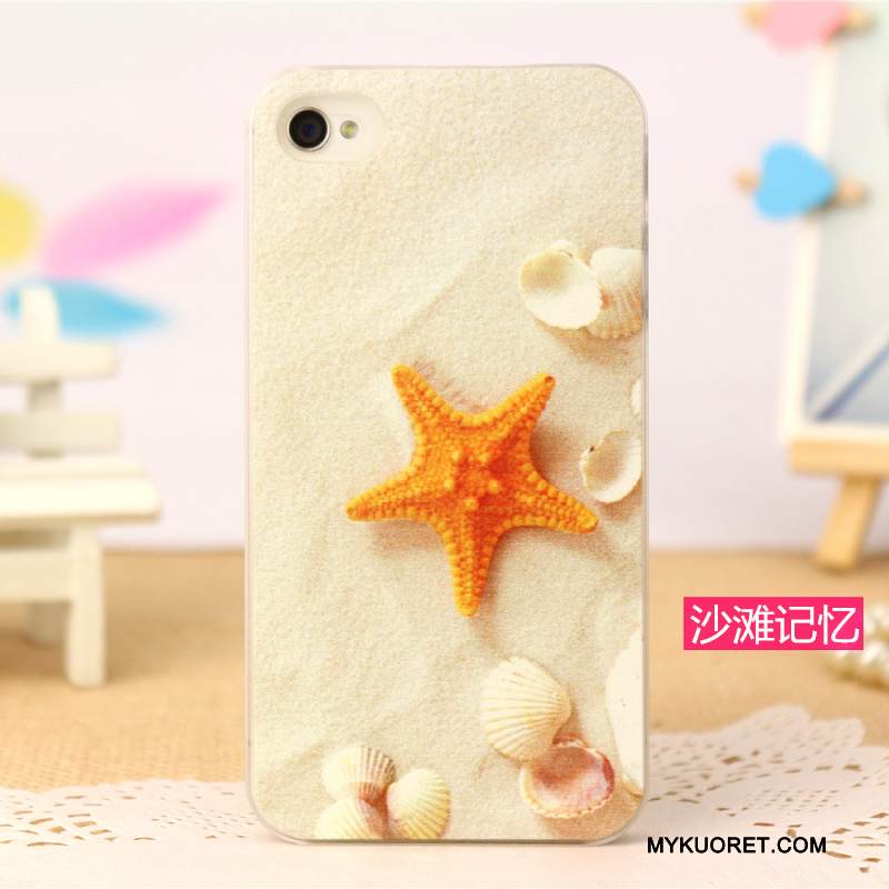 Kuori iPhone 4/4s Suojaus Sininen Persoonallisuus, Kotelo iPhone 4/4s Maalaus Puhelimen Kuoret