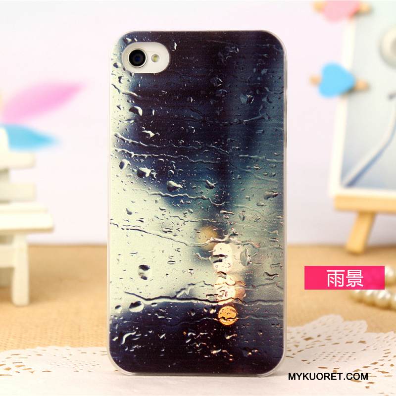 Kuori iPhone 4/4s Suojaus Sininen Persoonallisuus, Kotelo iPhone 4/4s Maalaus Puhelimen Kuoret