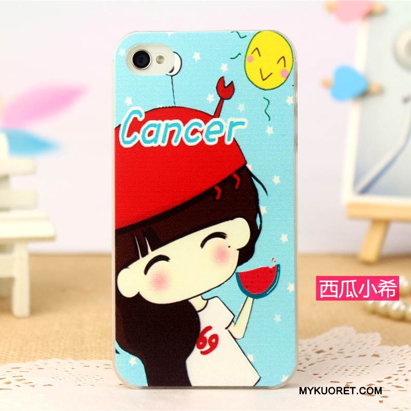 Kuori iPhone 4/4s Suojaus Sininen Persoonallisuus, Kotelo iPhone 4/4s Maalaus Puhelimen Kuoret