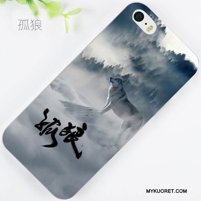 Kuori iPhone 5/5s Kohokuviointi Puhelimen Kuoret Punainen, Kotelo iPhone 5/5s Sarjakuva