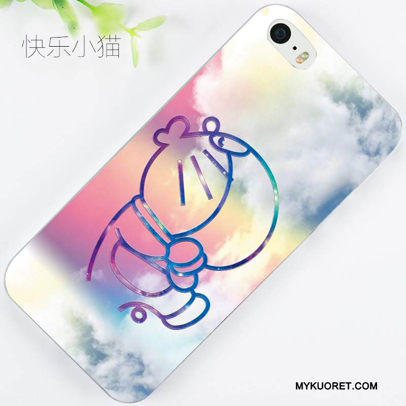 Kuori iPhone 5/5s Kohokuviointi Puhelimen Kuoret Punainen, Kotelo iPhone 5/5s Sarjakuva