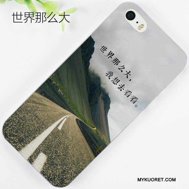 Kuori iPhone 5/5s Kohokuviointi Puhelimen Kuoret Punainen, Kotelo iPhone 5/5s Sarjakuva