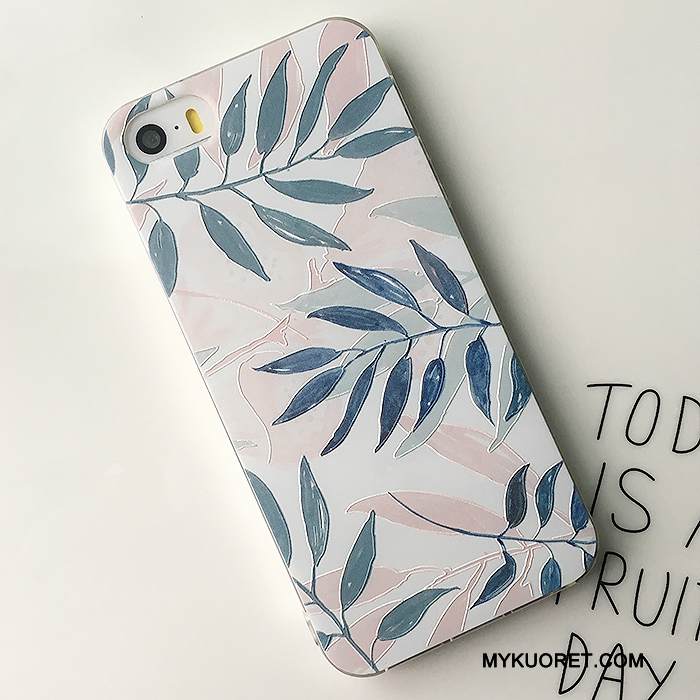 Kuori iPhone 5/5s Kohokuviointi Vihreä Ripustettavat Koristeet, Kotelo iPhone 5/5s Laukut Puhelimen Kuoret Trendi