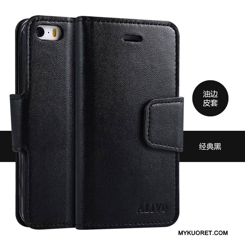 Kuori iPhone 5/5s Kuoret Syvä Väri Uusi, Kotelo iPhone 5/5s Nahka Violetti