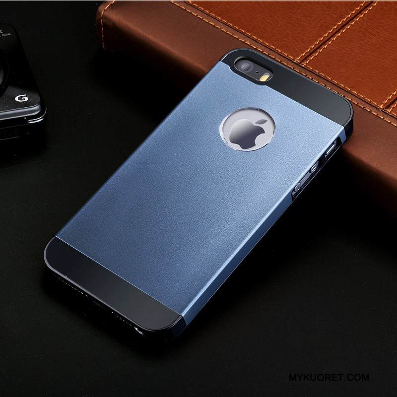 Kuori iPhone 5/5s Laukut Jauhe Takakansi, Kotelo iPhone 5/5s Metalli Puhelimen Kuoret