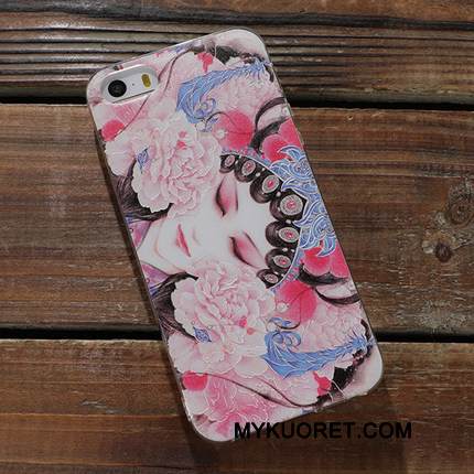 Kuori iPhone 5/5s Laukut Keltainen Ripustettavat Koristeet, Kotelo iPhone 5/5s Pehmeä Neste Puhelimen Kuoret