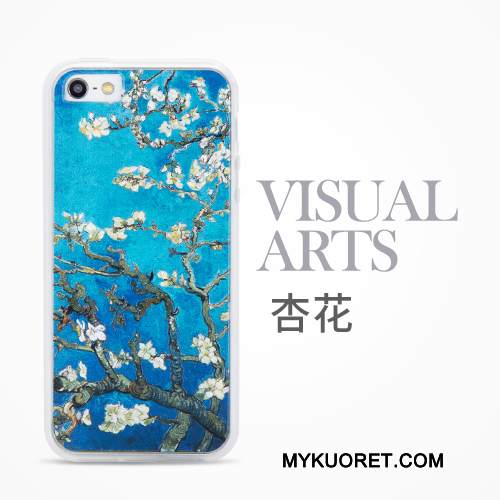 Kuori iPhone 5/5s Laukut Murtumaton Kiinalainen Tyyli, Kotelo iPhone 5/5s Suojaus Trendi Punainen