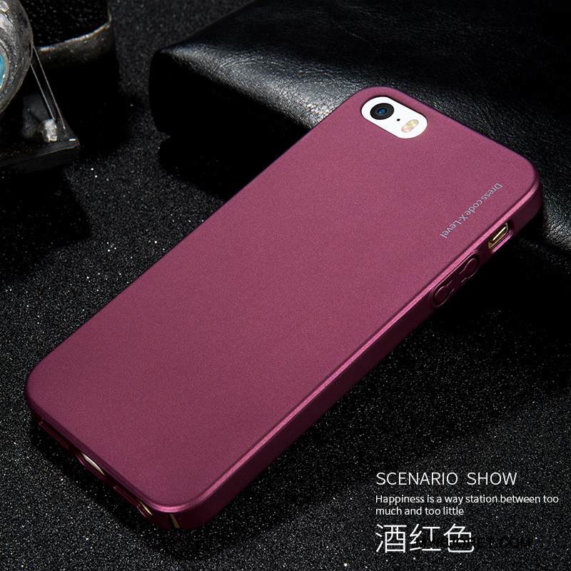 Kuori iPhone 5/5s Laukut Murtumaton Violetti, Kotelo iPhone 5/5s Suojaus Kova Ohut