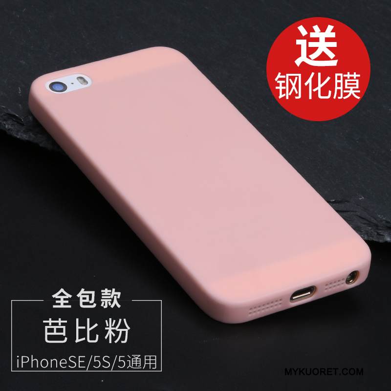 Kuori iPhone 5/5s Laukut Pesty Suede Ohut, Kotelo iPhone 5/5s Pehmeä Neste Tummansininen Läpinäkyvä