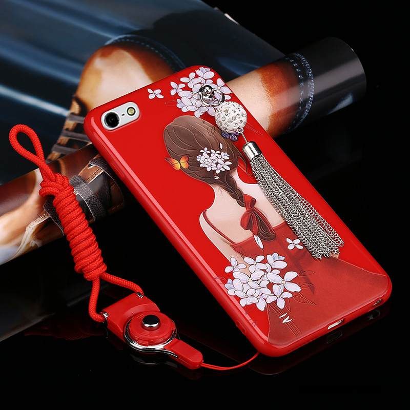 Kuori iPhone 5/5s Laukut Puhelimen Kuoret Murtumaton, Kotelo iPhone 5/5s Luova L Punainen