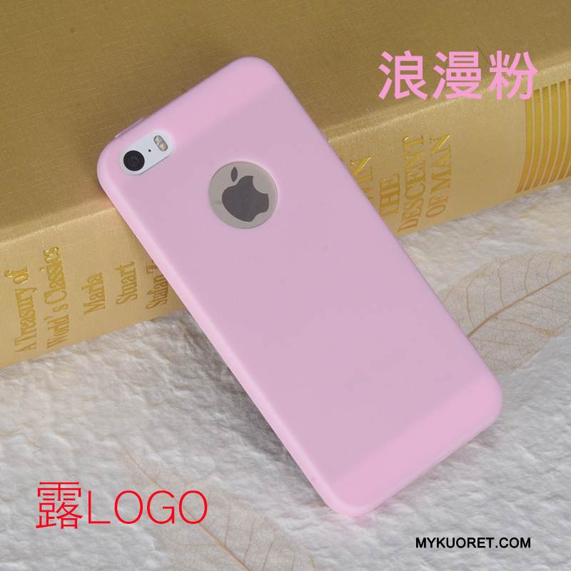 Kuori iPhone 5/5s Laukut Punainen Pesty Suede, Kotelo iPhone 5/5s Pehmeä Neste Karamelli Puhelimen Kuoret