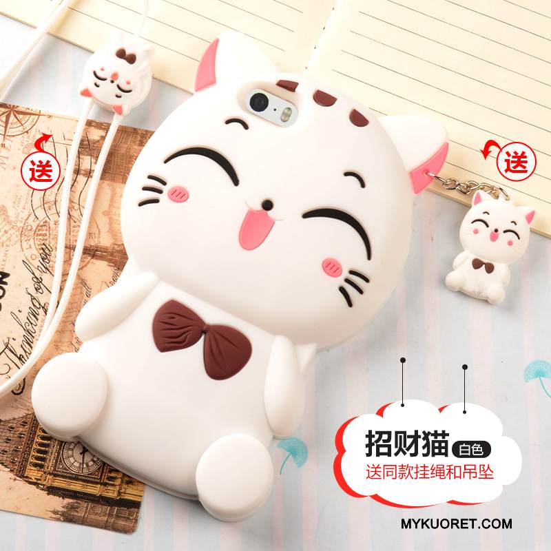 Kuori iPhone 5/5s Laukut Ripustettavat Koristeet Murtumaton, Kotelo iPhone 5/5s Pehmeä Neste Ihana Puhelimen Kuoret