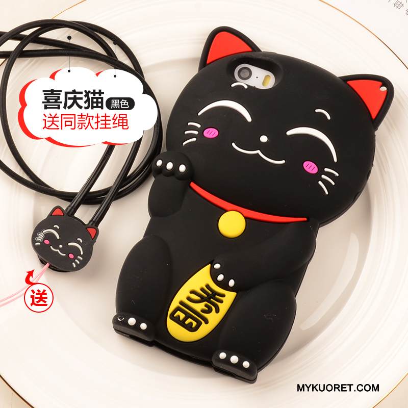 Kuori iPhone 5/5s Laukut Ripustettavat Koristeet Murtumaton, Kotelo iPhone 5/5s Pehmeä Neste Ihana Puhelimen Kuoret