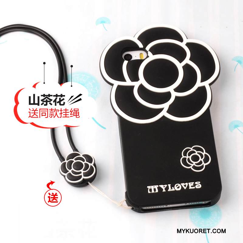 Kuori iPhone 5/5s Laukut Ripustettavat Koristeet Murtumaton, Kotelo iPhone 5/5s Pehmeä Neste Ihana Puhelimen Kuoret