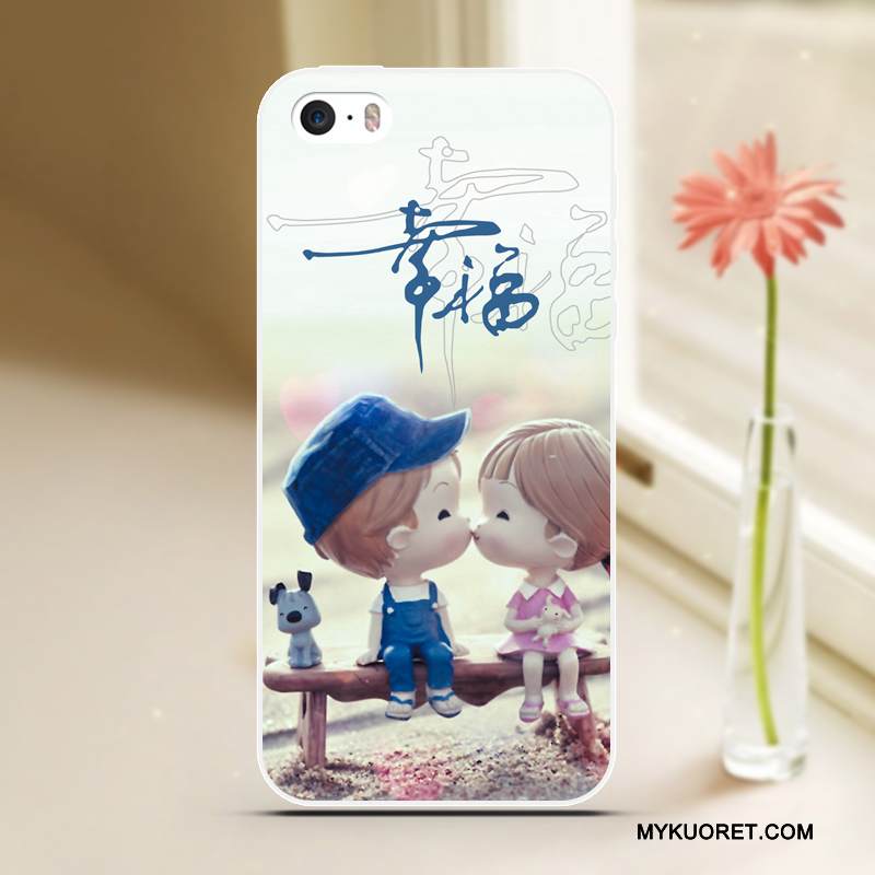 Kuori iPhone 5/5s Laukut Sininen Puhelimen Kuoret, Kotelo iPhone 5/5s Sarjakuva Viileä Murtumaton