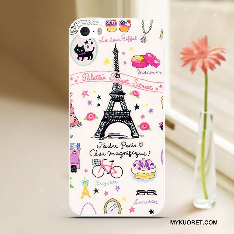 Kuori iPhone 5/5s Laukut Sininen Puhelimen Kuoret, Kotelo iPhone 5/5s Sarjakuva Viileä Murtumaton