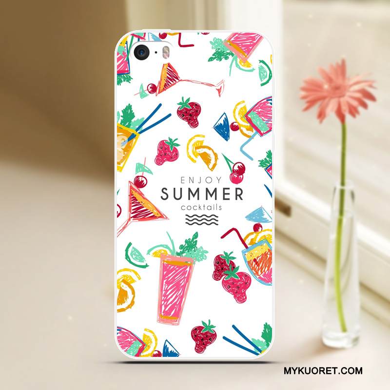 Kuori iPhone 5/5s Laukut Sininen Puhelimen Kuoret, Kotelo iPhone 5/5s Sarjakuva Viileä Murtumaton