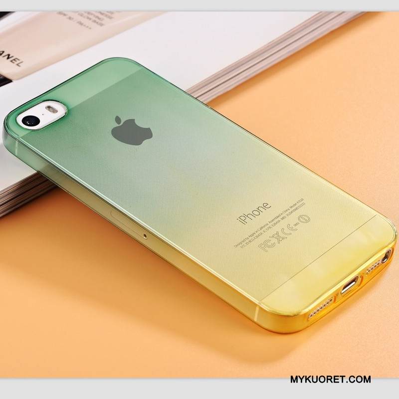 Kuori iPhone 5/5s Laukut Sininen Puhelimen Kuoret, Kotelo iPhone 5/5s Silikoni